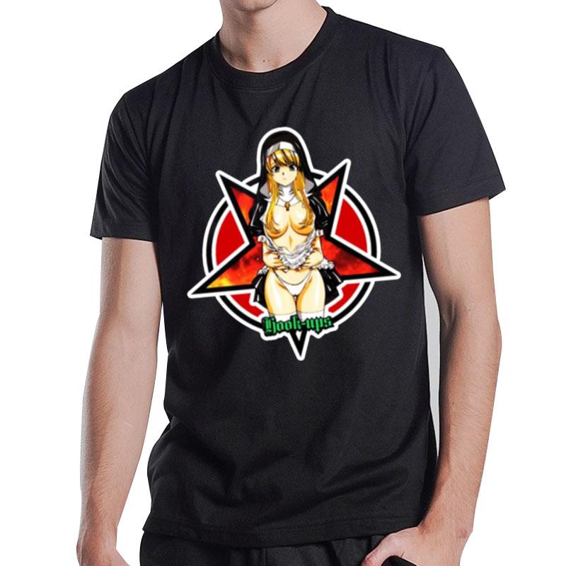 The Pentagram Satanic Skateboard Anime T-Shirt