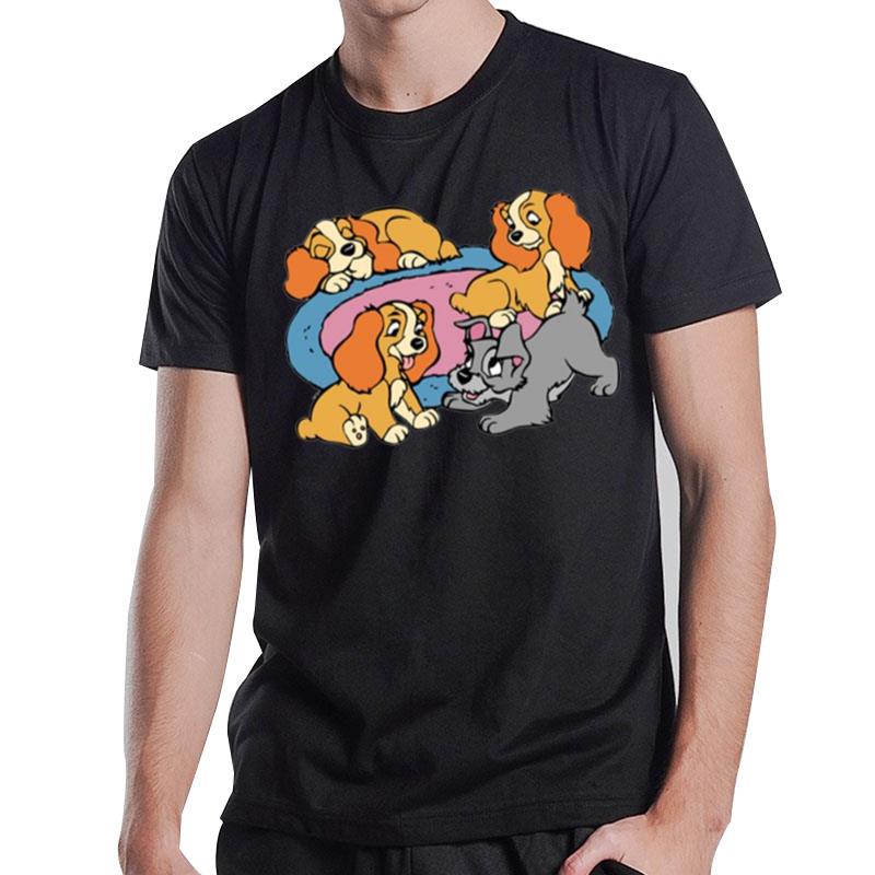 The Pupies Lady And The Tramp T-Shirt