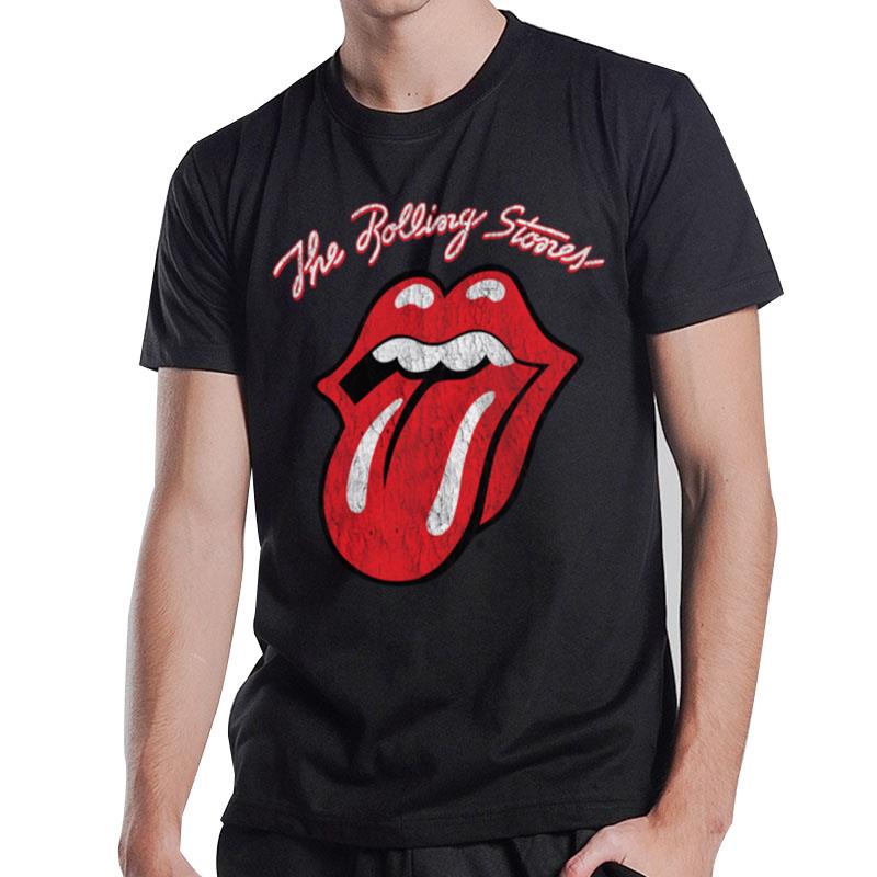 The Rolling Stones Script Tongue Logo Hoodie Pullover Hoodie T-Shirt