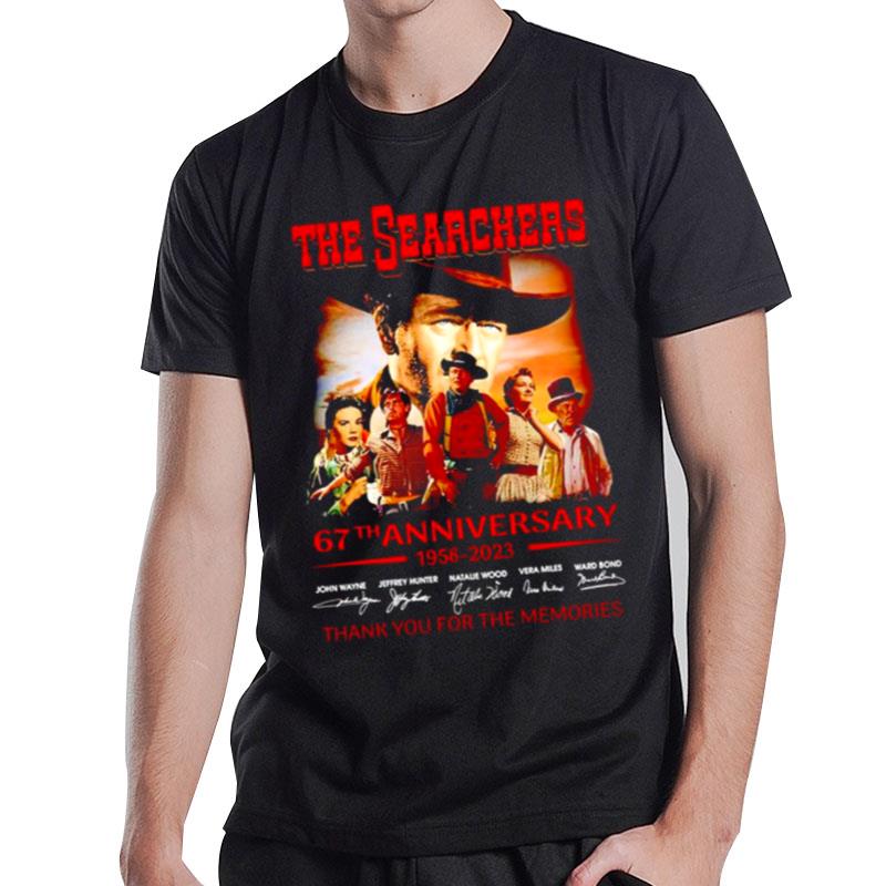 The Searchers 67Th Anniversary 1956 2023 Thank You For The Memories Signatures T-Shirt