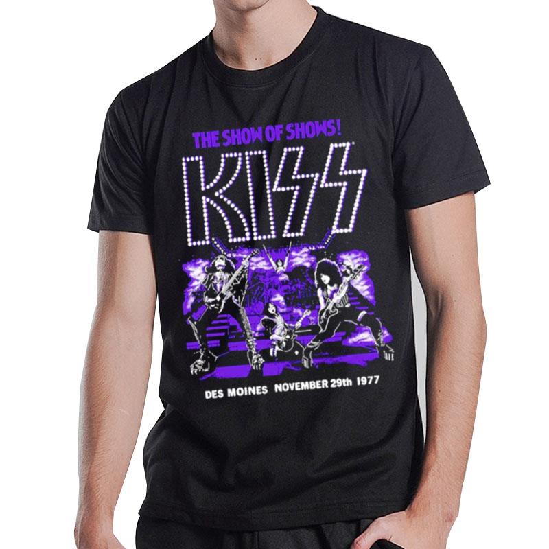 The Show Of Shows Kiss Des Moines November 29Th 1977 T-Shirt