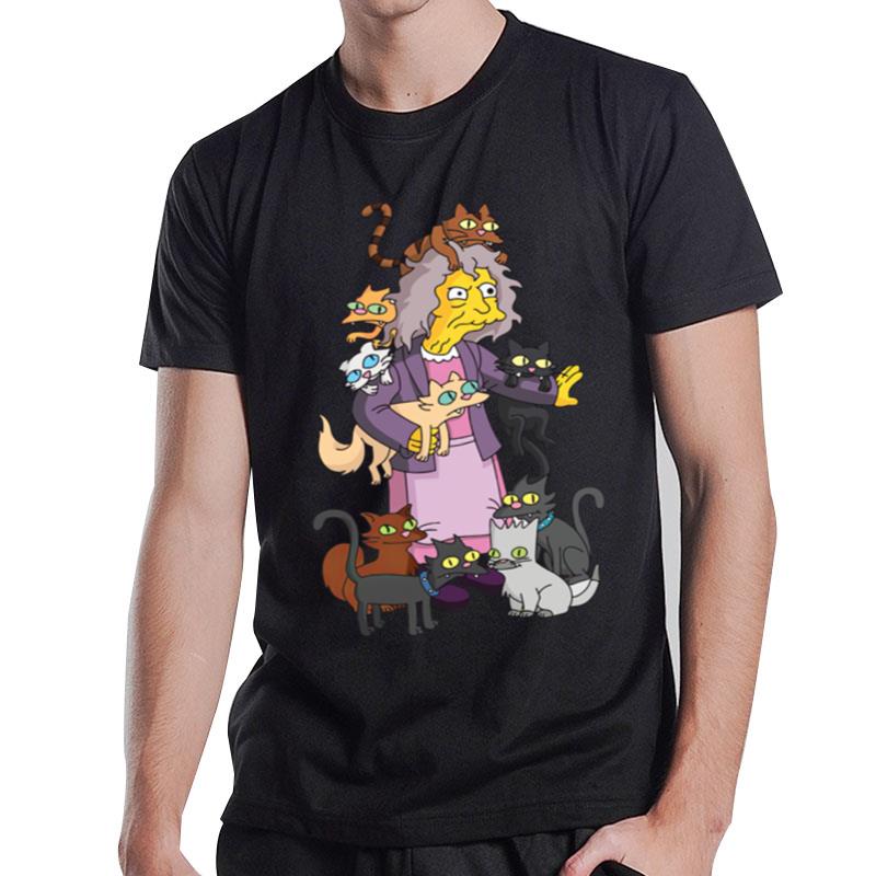 The Simpsons Crazy Cat Lady Eleanor Abernathy T-Shirt