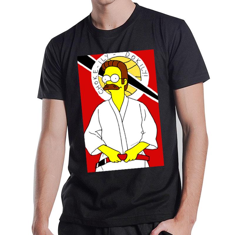 The Simpsons Ned Flanders Okily Dokily T-Shirt