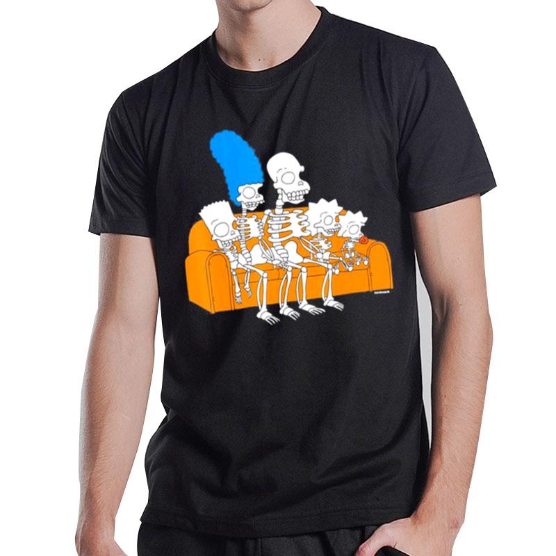 The Simpsons Skeletons Treehouse Of Horror Couch Gag T-Shirt