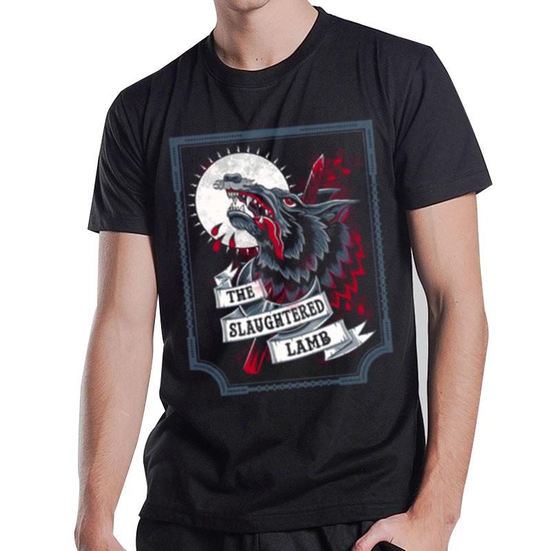 The Slaughtered Lamb Werewolf Horror Beer Label T-Shirt