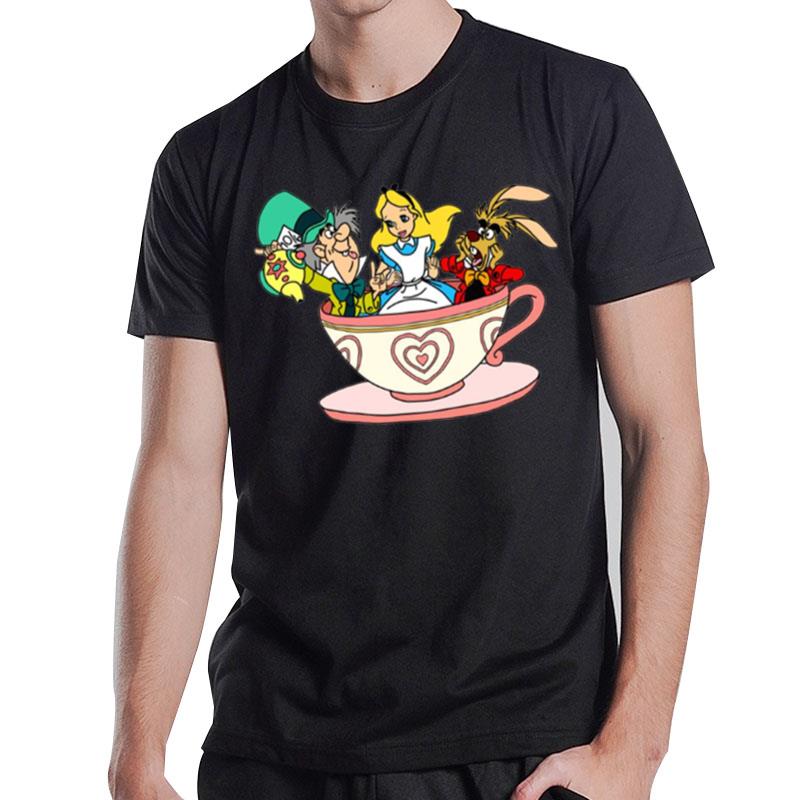 The Tea Cup Design Alice In Wonderland T-Shirt