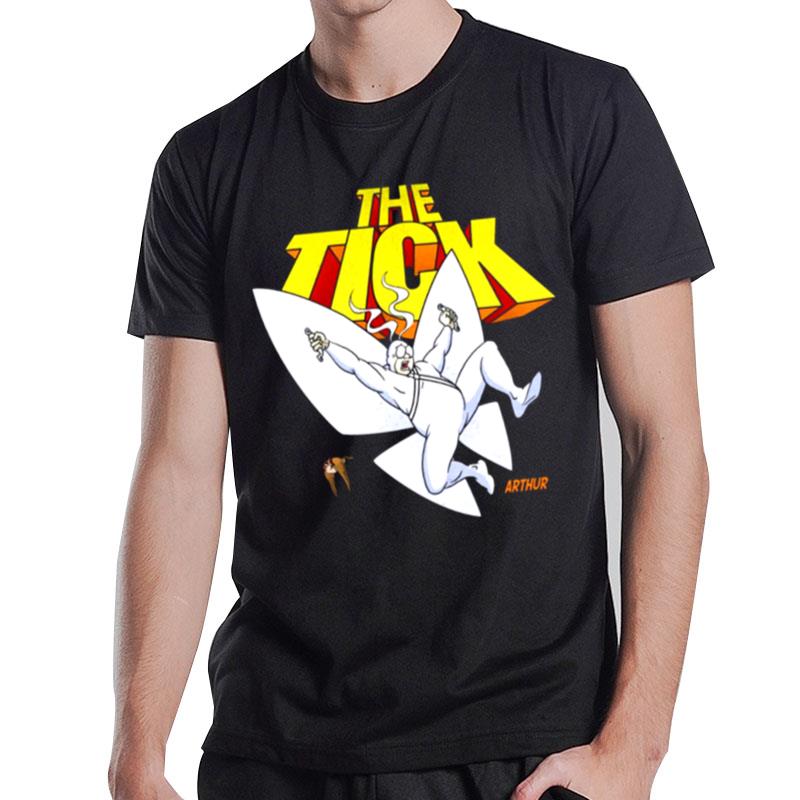 The Tick Superhero Parody Arthur Character With Logotype 1994 Tv Series T-Shirt