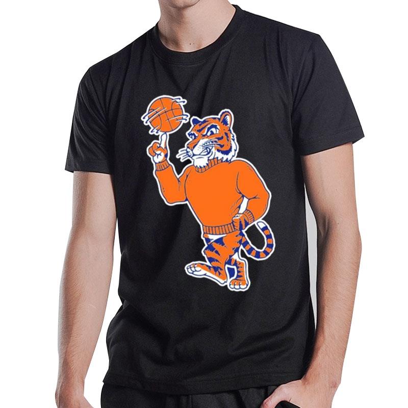 The Tiger Mascot Auburn Tigers Basketball T-Shirt