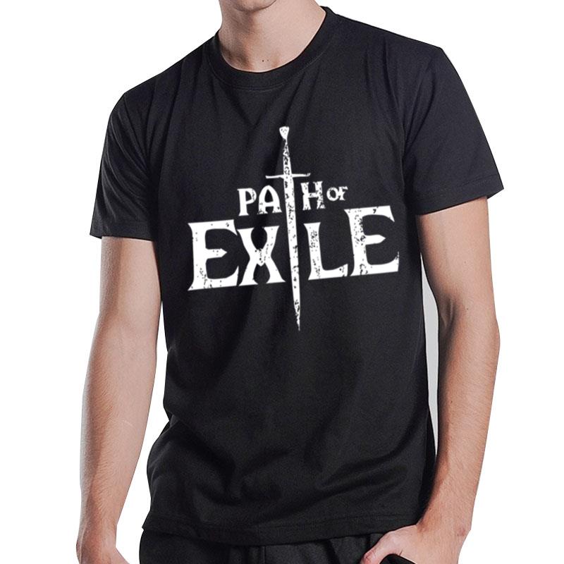 The White Sword Path Of Exile White T-Shirt