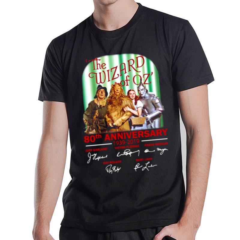 The Wizard Of Oz 80Th Anniversary 1939 2019 Signatures T-Shirt