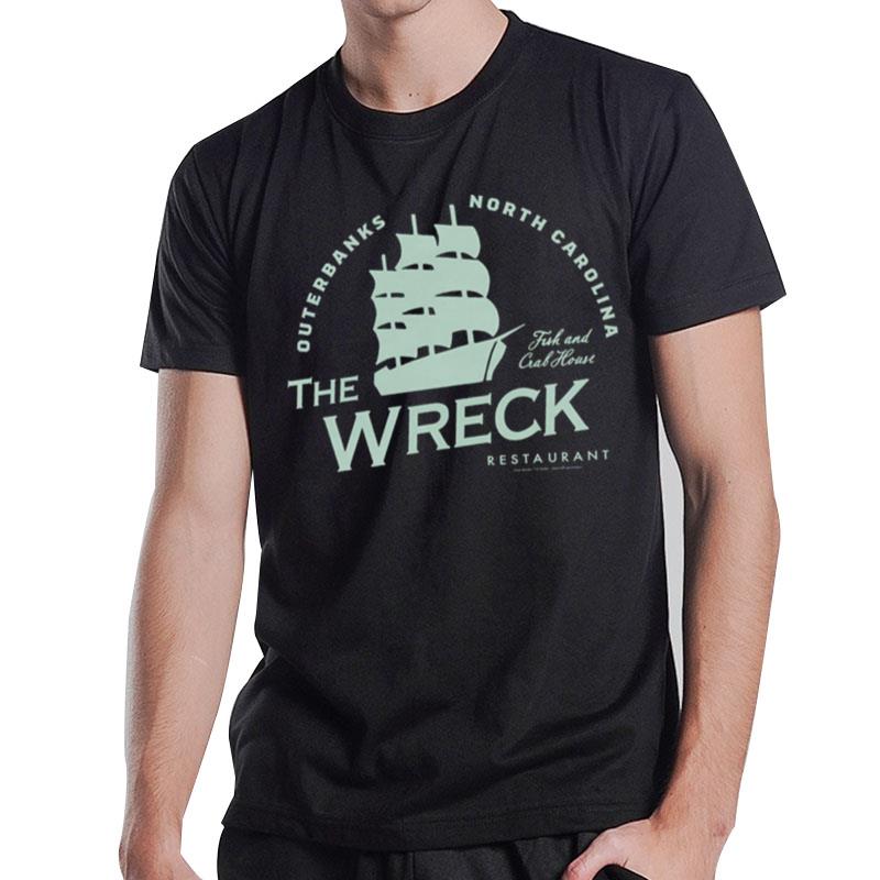 The Wreck Restaurant Ship Logo Outer Banks T-Shirt