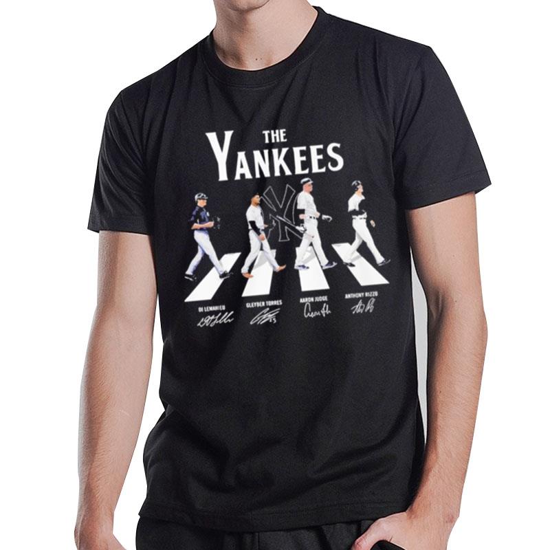 The Yankees Abbey Road 2022 Players Signatures T-Shirt