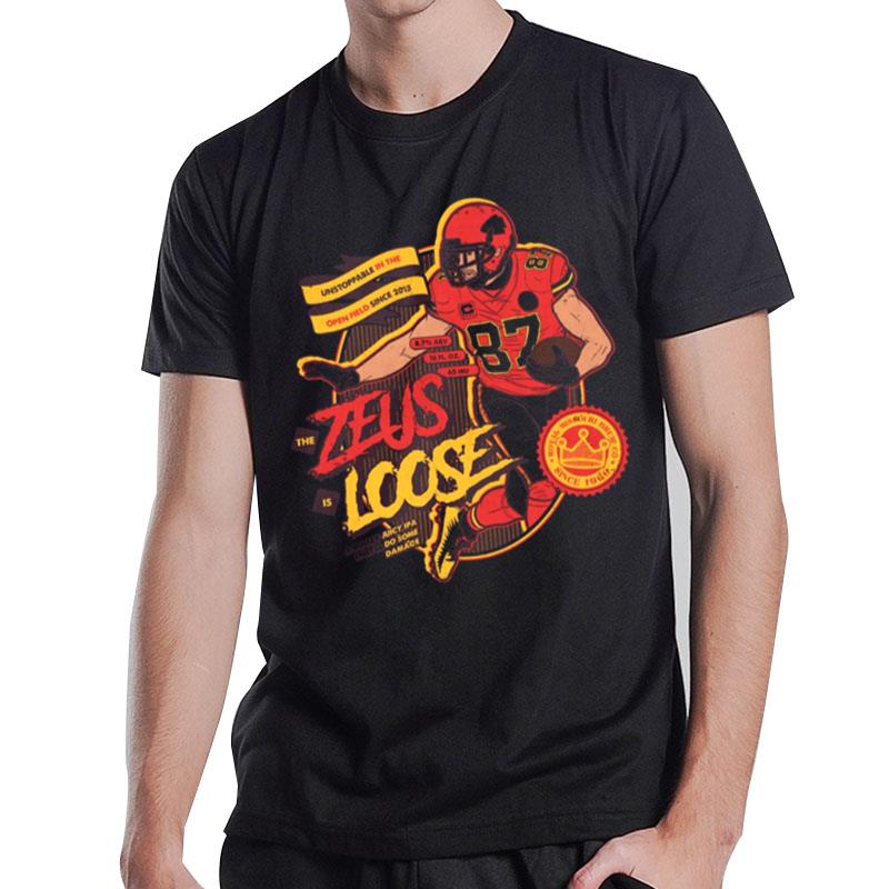 The Zeus Is Loose Boozy Juicy Ipa Craft Beer Labe T-Shirt