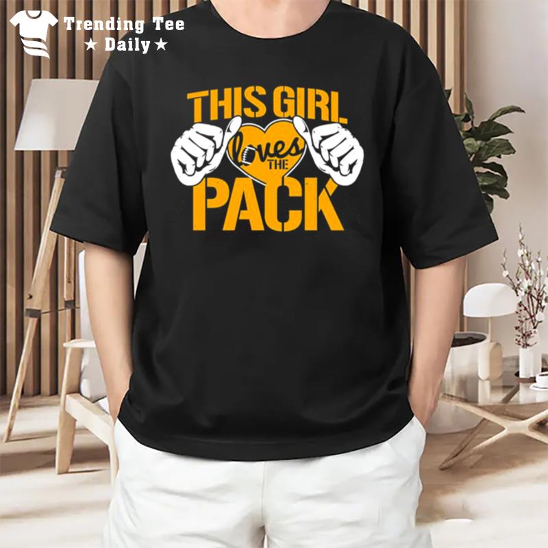 This Girl Loves The Pack Green Bay Packers Retro T-Shirt