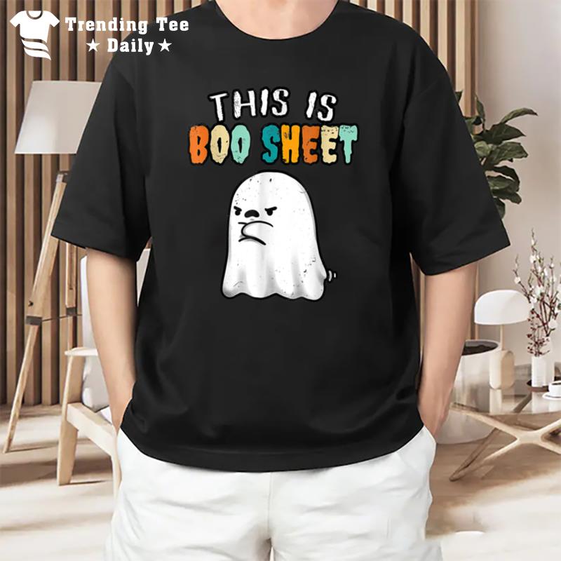 This Is Boo Sheet Ghost Retro Funny Gifts Halloween Costume T-Shirt