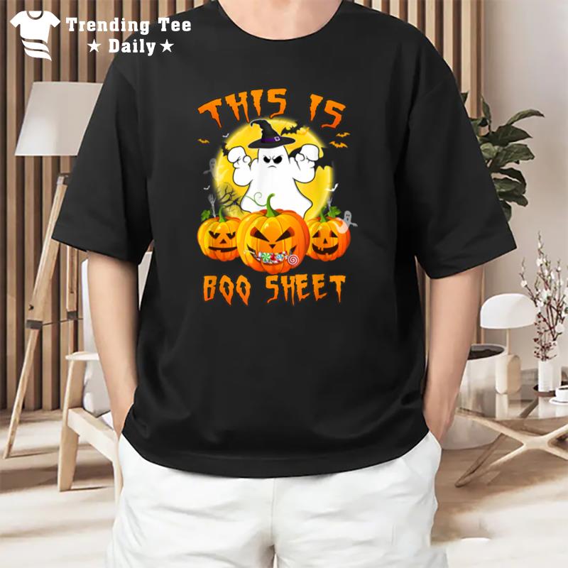 This Is Boo Sheet Ghost Retro Halloween 2022 T-Shirt