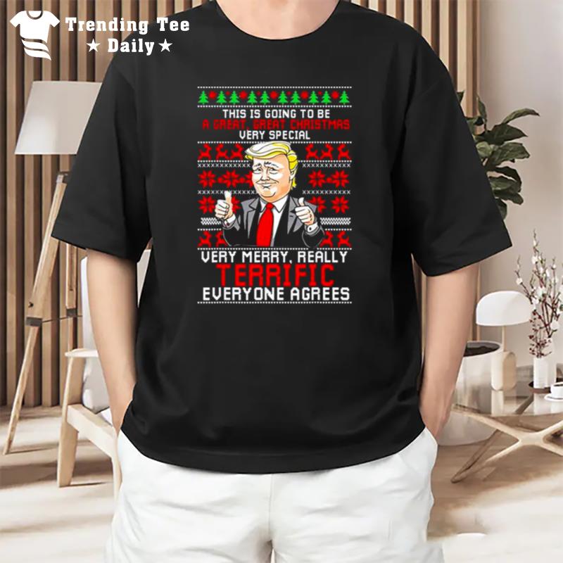 This Is Going To Be A Great Christmas Fun Trump Ugly 2022 T-Shirt