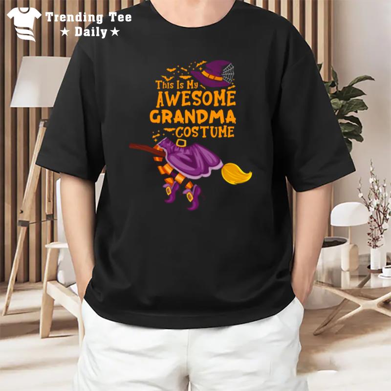 This Is My Awesome Grandma Costume Pumpkin Funny Grandma Halloween T-Shirt