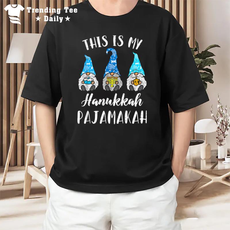 This Is My Hanukkah Pajamakah Jewish Christmas Pajama Family T-Shirt