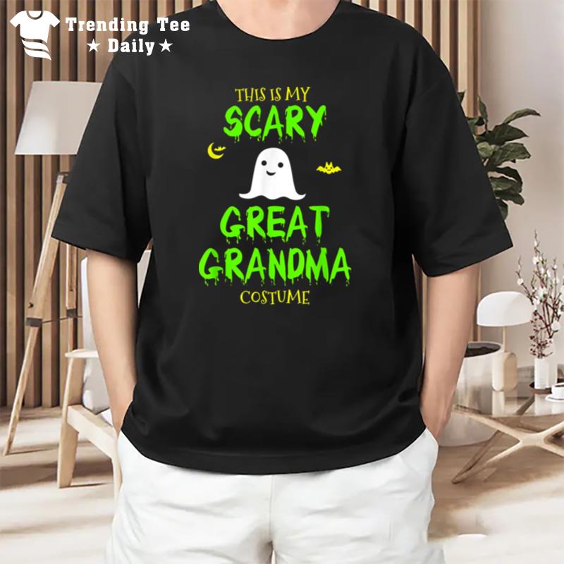 This Is My Scary Great Grandma Costume Halloween Lazy Easy Grandma Halloween T-Shirt