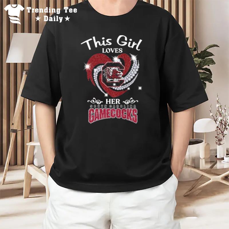 This Is Loves Her South Carolina Gamecocks Heart 2022 T-Shirt