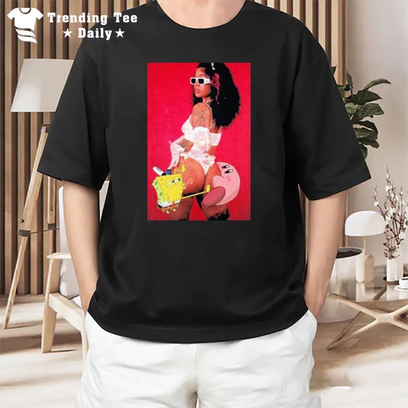 Tiacorine Vs Spongebob Kirby Poster T-Shirt