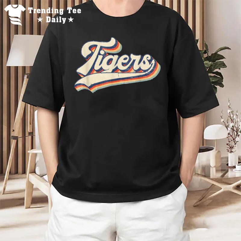 Tigers Sports Name Vintage Retro Gift Boy Girl T-Shirt