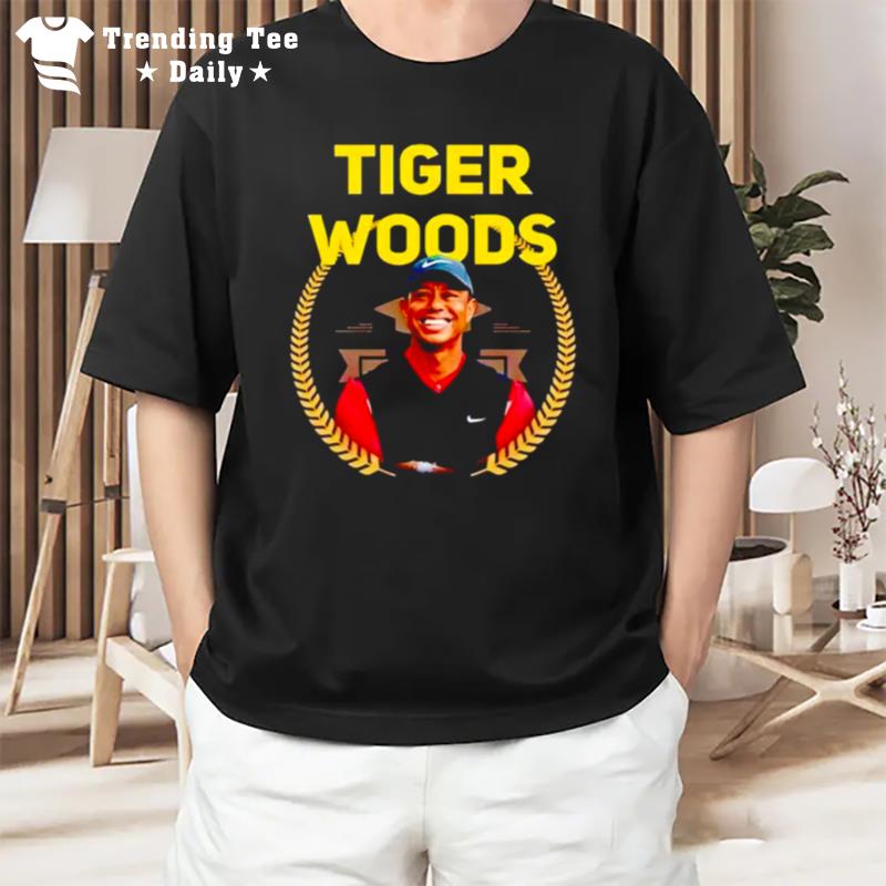 Tigers Woods Smile Photo T-Shirt