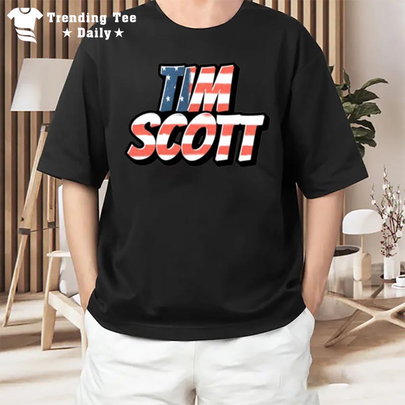 Tim Scott 2022 Flag Tim Scott Trump Endorsed South Carolina T-Shirt