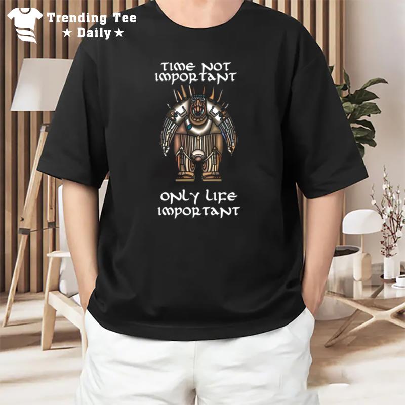 Time Not Important Only Lifecoffeewater Important Egypt God T-Shirt