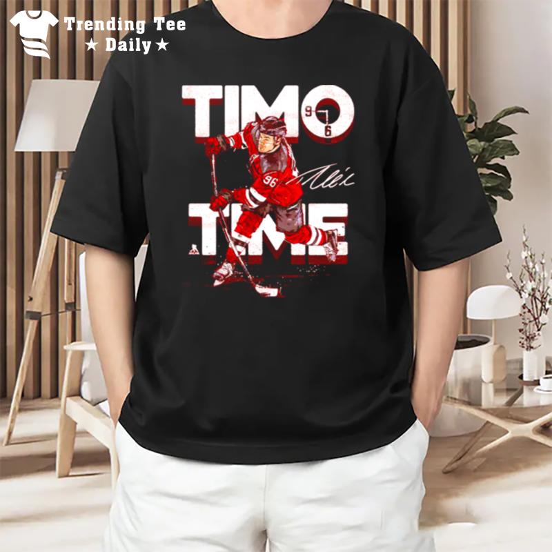 Timo Meier New Jersey Timo Time Signature T-Shirt