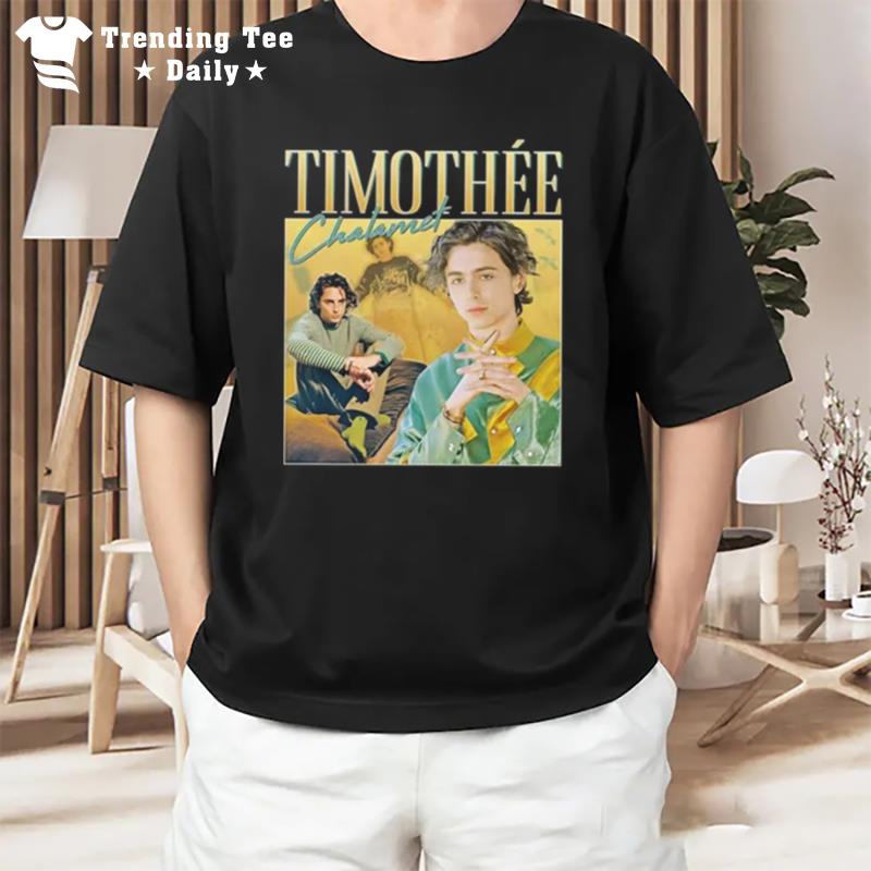 Timothee Chalamet Homage Timothy Wonka Actor Vintage T-Shirt