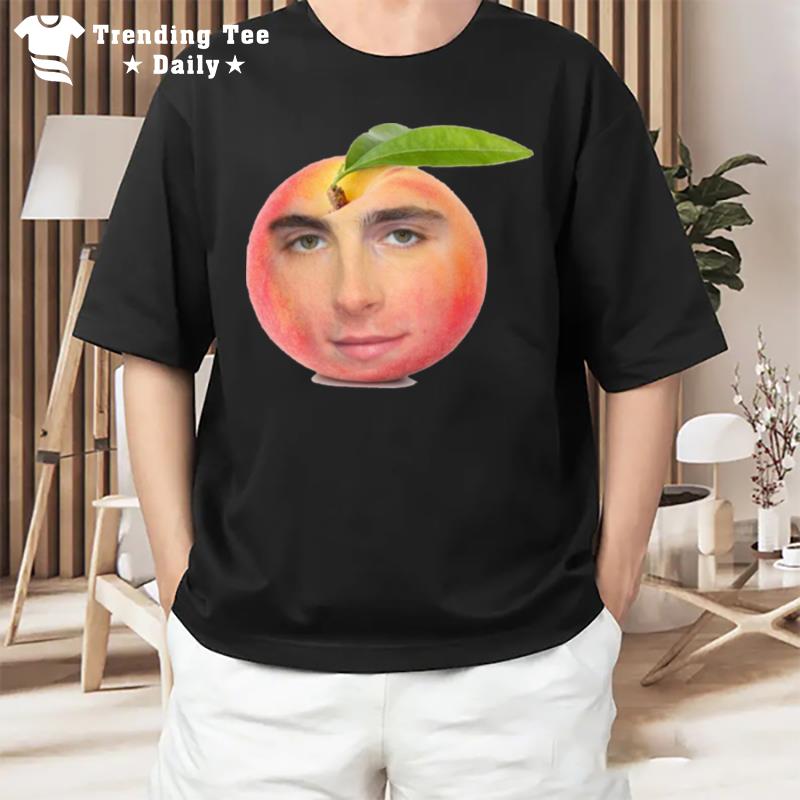 Timothée Chalamet Peach Design Lgbtq Pride Month T-Shirt