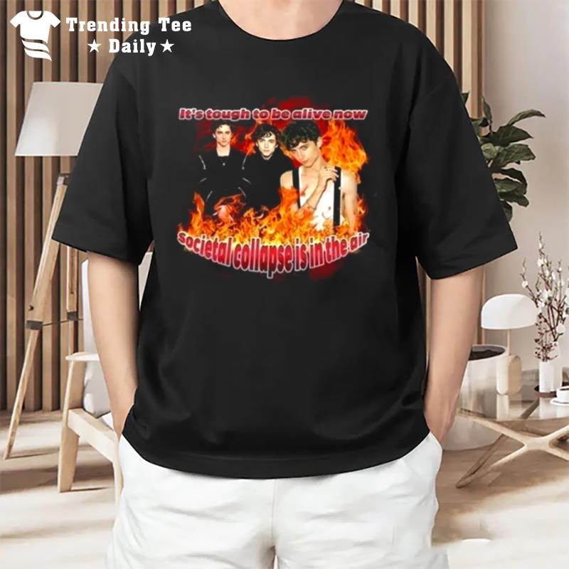 Timothée Chalamet Societal Collapse Vintage T-Shirt