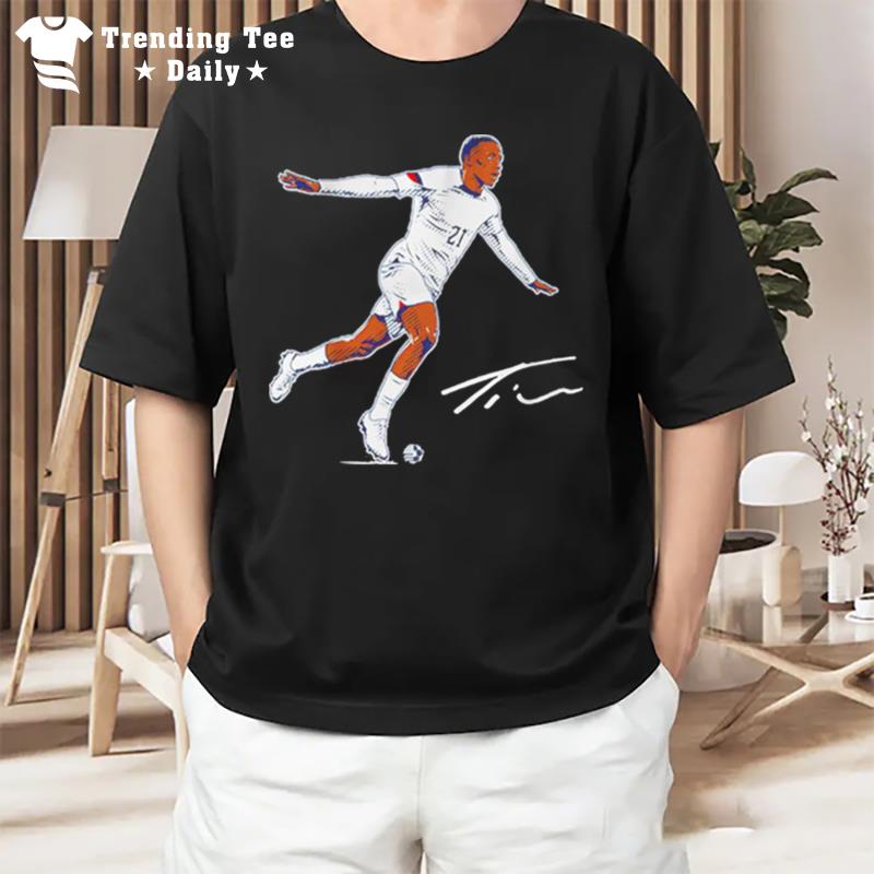 Timothy Weah Goal Celebration Signature T-Shirt