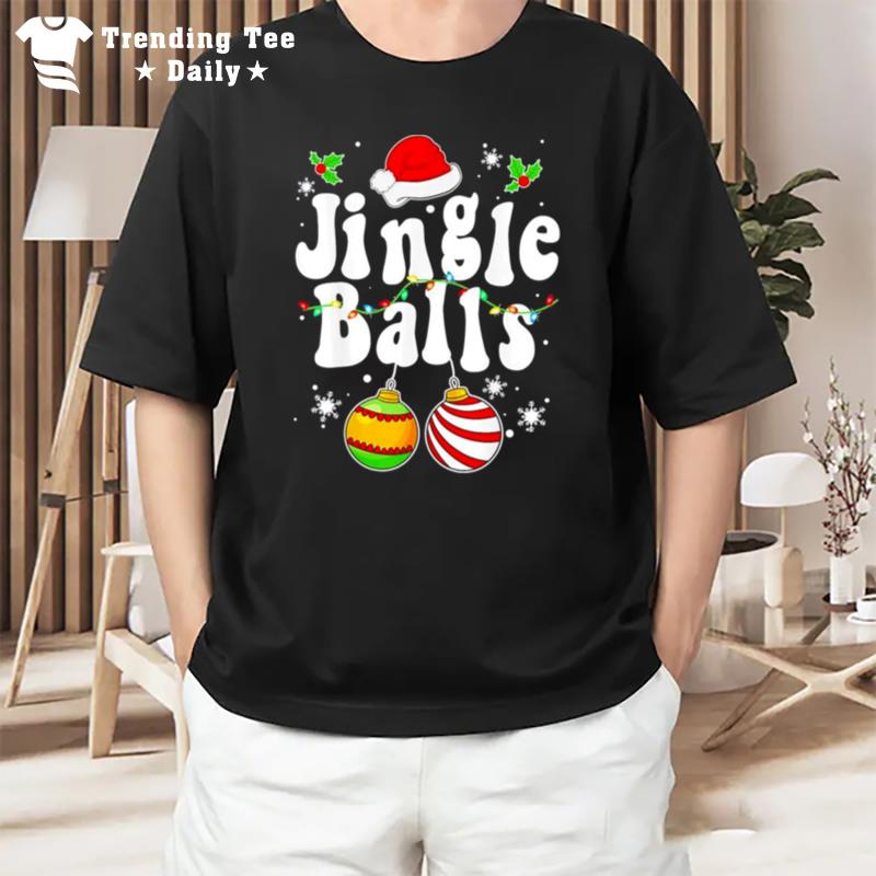 Tinsel Tits And Jingle Balls Matching Christmas Couple T-Shirt