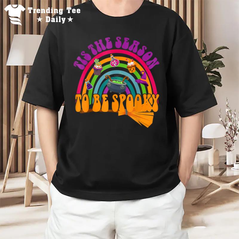 Tis The Season To Be Spooky Rainbow Pumpkin T-Shirt