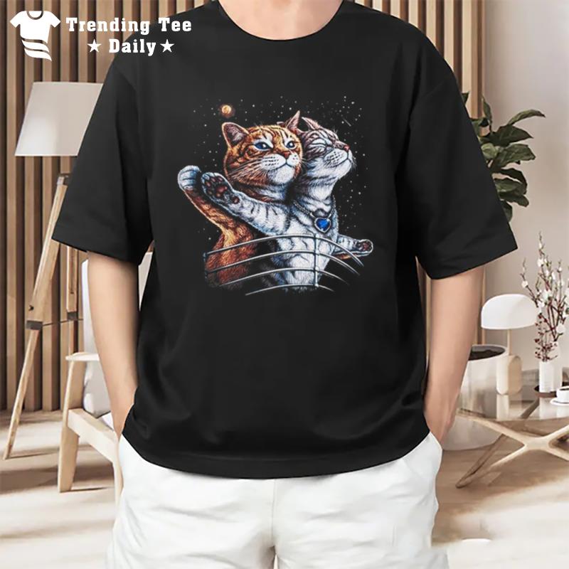 Titanic Cats Funny T-Shirt