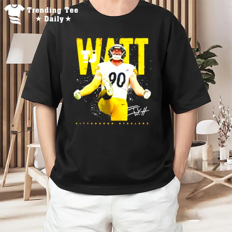 Tj Watt Pittsburgh Steelers Signature T-Shirt