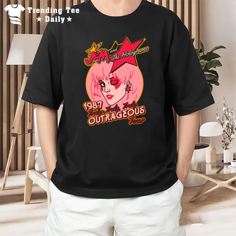 Tjem Outrageous Tour Jem And The Holograms T-Shirt