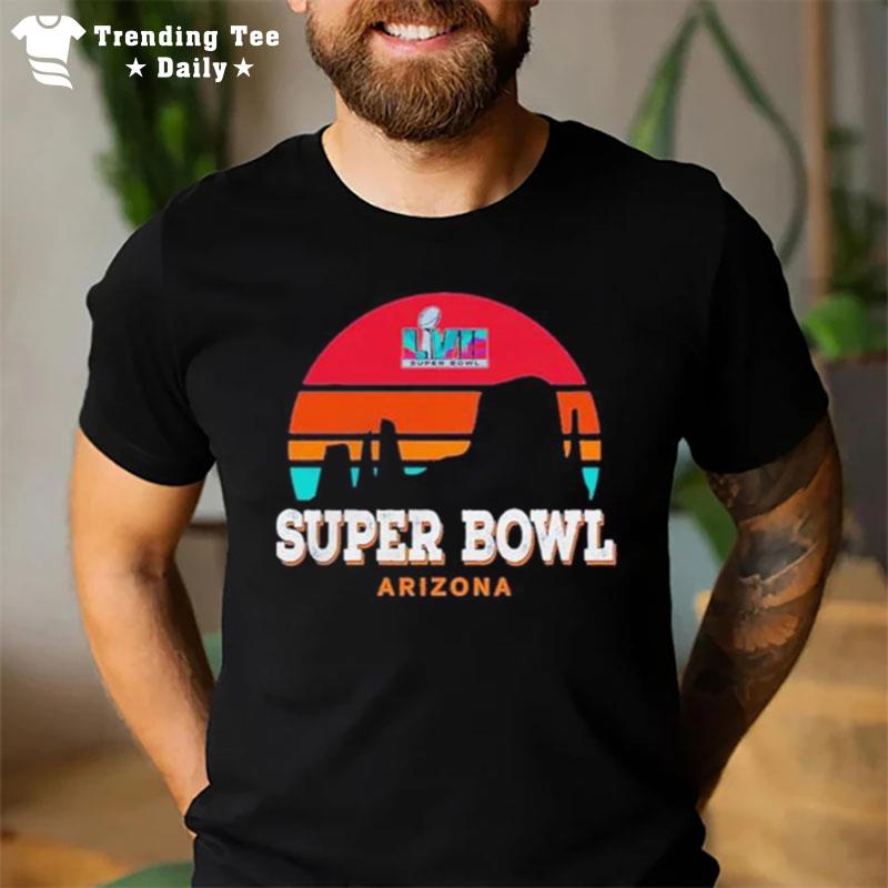 Toddler Navy Super Bowl Lvii Rainbow Vintage 2022 T-Shirt