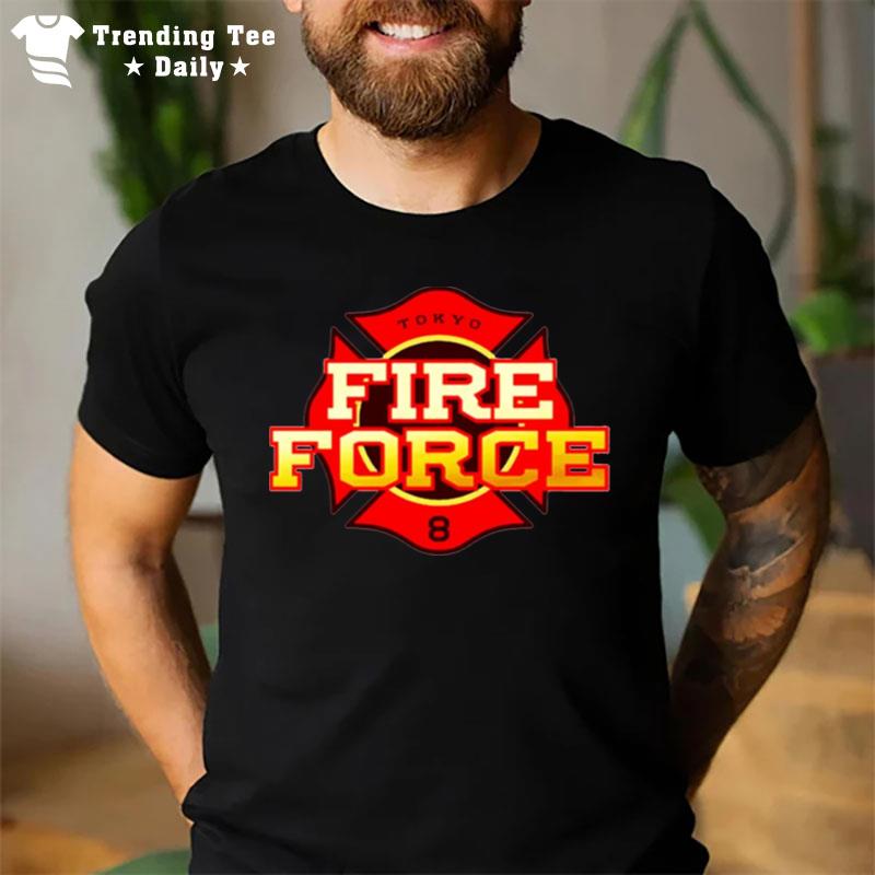 Tokyo Fire Force Logo Red T-Shirt