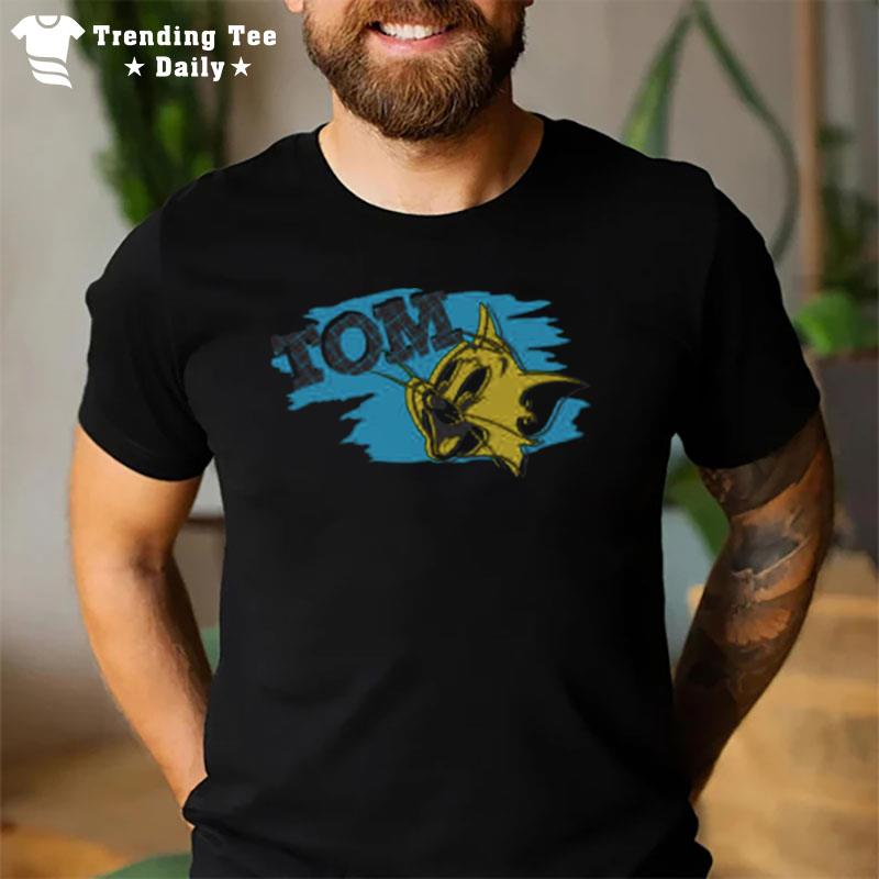 Tom Blue And Yellow Logo T-Shirt