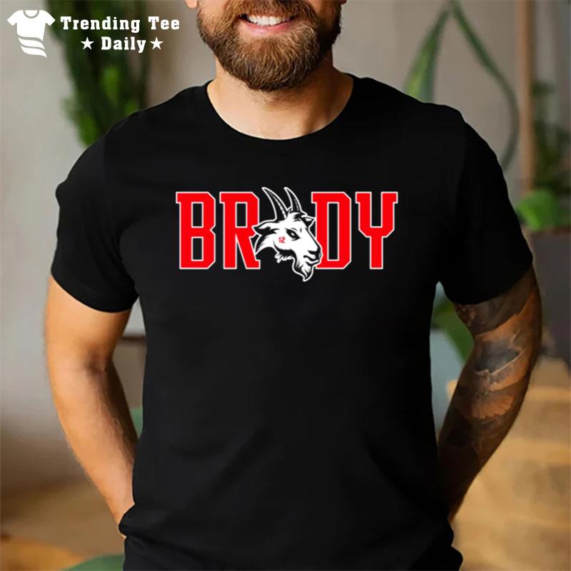 Tom Brady Is Goat 12 Football Season Quarterback T-Shirt