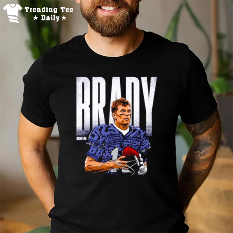 Tom Brady New England Statistics Bold Football T-Shirt