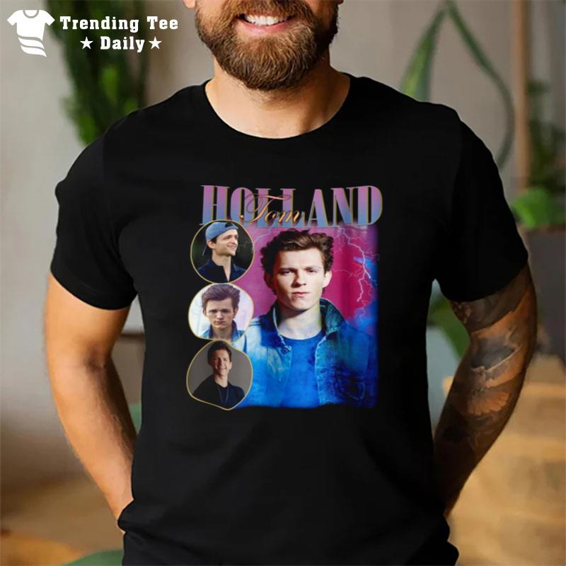 Tom Holland Inspired 90S Bootleg Rap Old School 34 T-Shirt