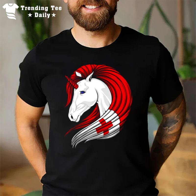 Tonga Flag Tongan Flag Unicorn T-Shirt