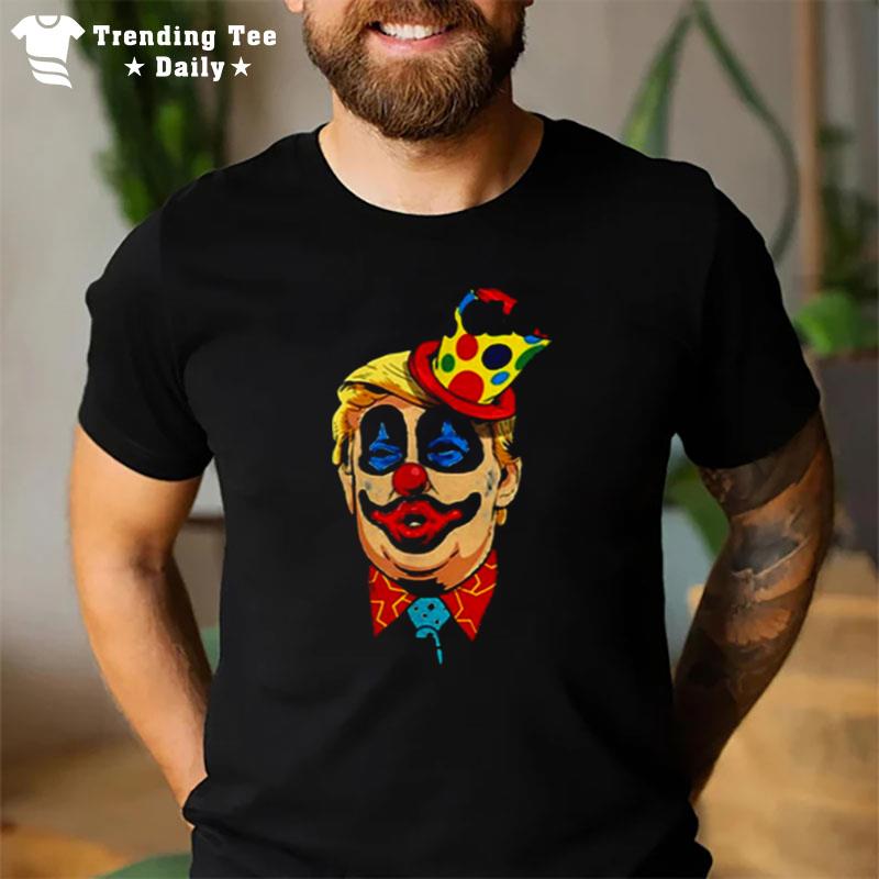 Top Anti Trump The Only Clown Im Scared Of Funny Trump Halloween S T-Shirt