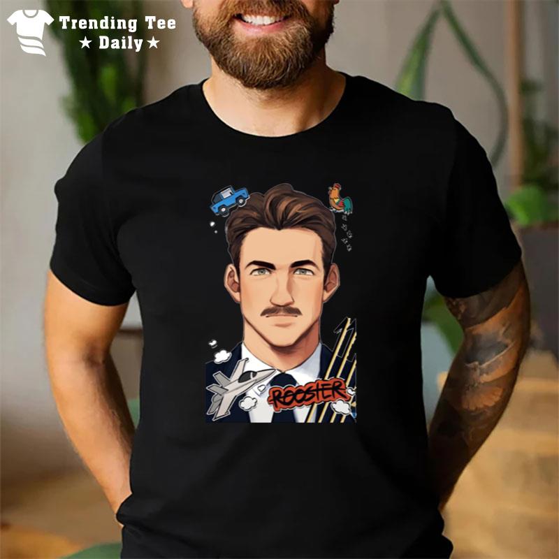 Top Gun Maverick Roosier Manga Style T-Shirt