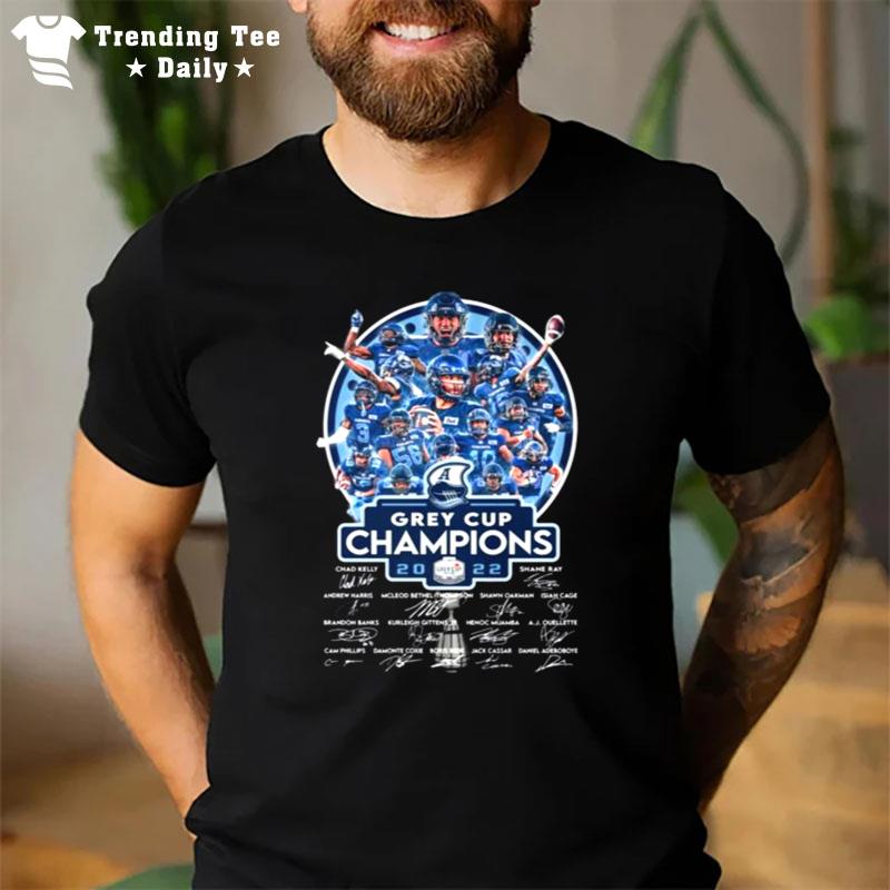 Toronto Argonauts Grey Cup Champions 2022 Signatures T-Shirt